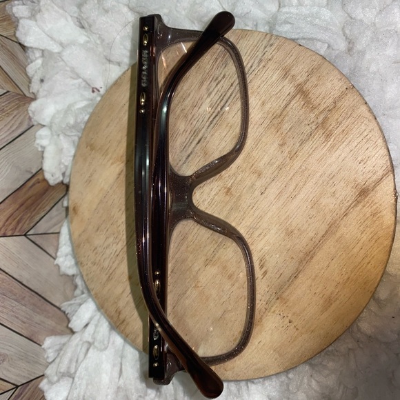 Coach Glasses in a dark grey w/ sparkles in the rims. Lenses can be removed. - Picture 4 of 9